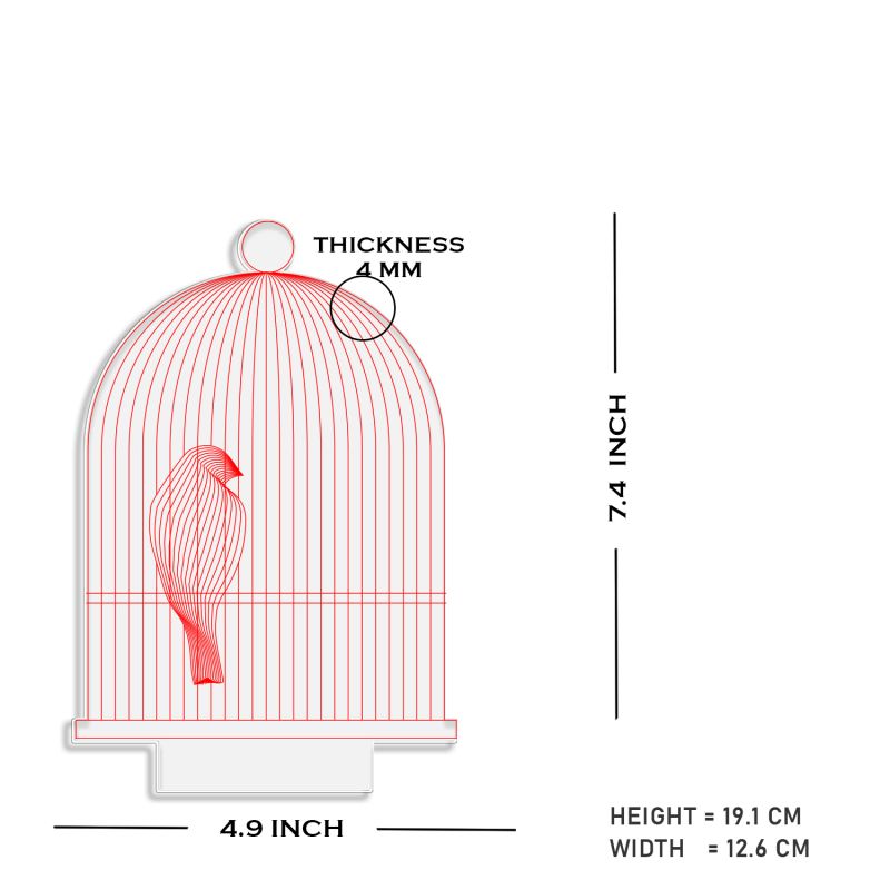 Bird In Cage Night Lamp